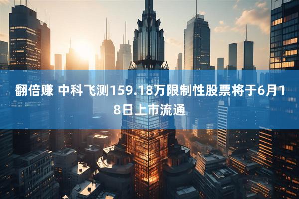 翻倍赚 中科飞测159.18万限制性股票将于6月18日上市流通