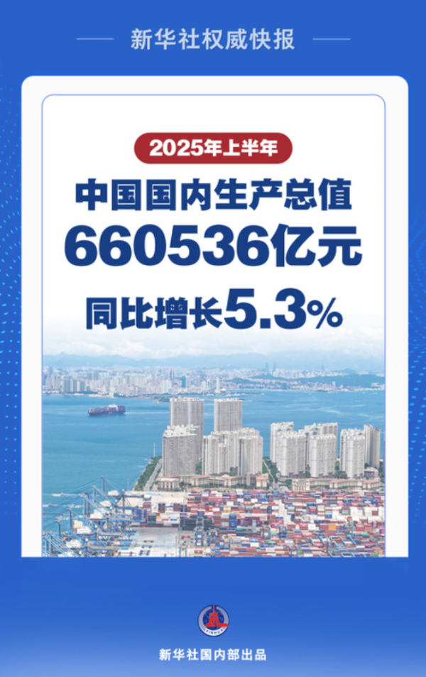 融智和 新华视点｜稳中向好 韧性凸显——从半年报看中国经济形与势