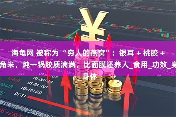 海龟网 被称为 “穷人的燕窝”：银耳 + 桃胶 + 皂角米，炖一锅胶质满满，比面膜还养人_食用_功效_身体